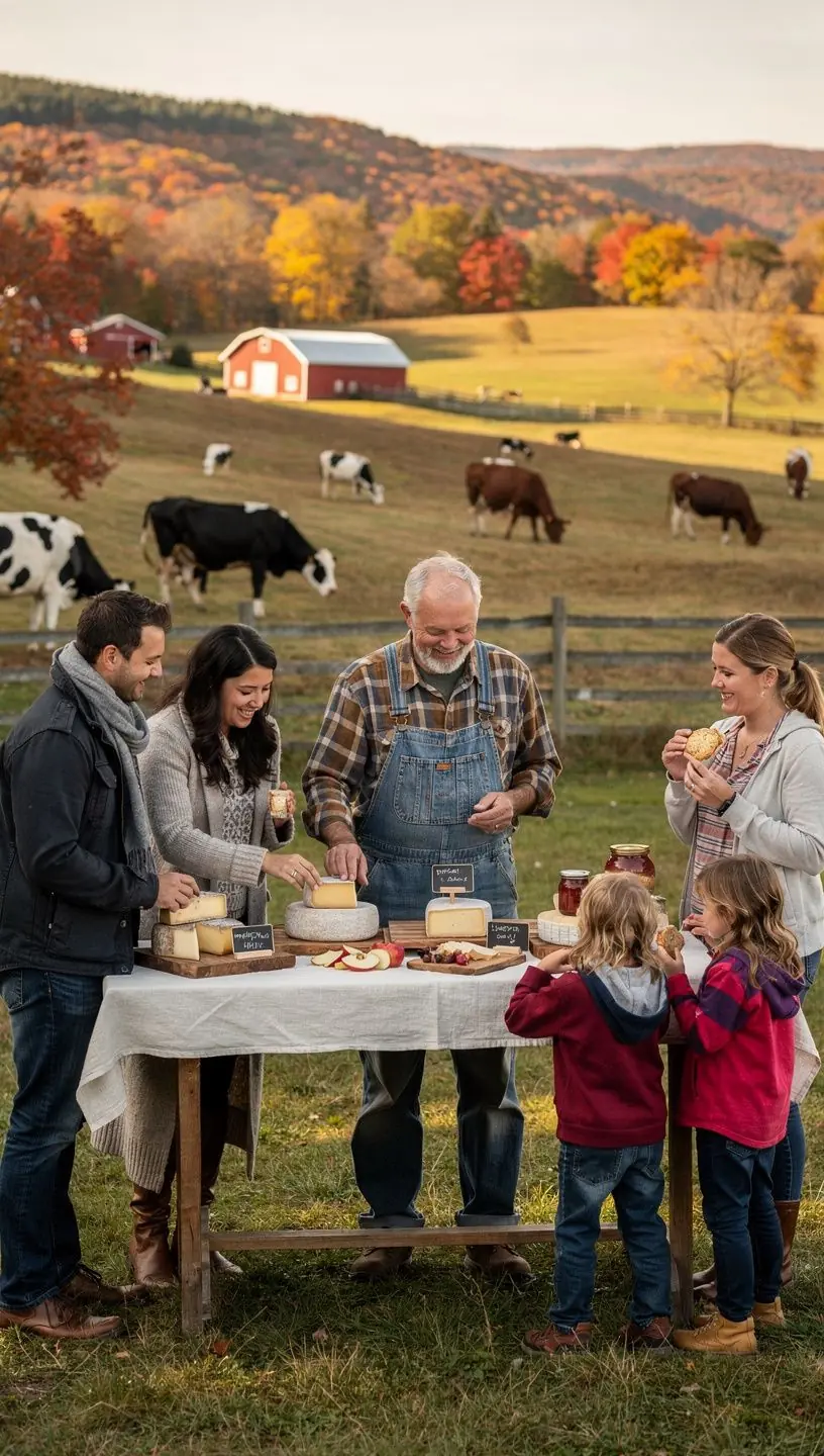 Sprzedawca prezentujący swoje ręcznie robione produkty na lokalnym rynku.
